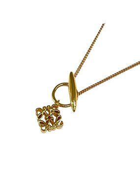 Loewe Necklace Anagram Pendant Gold
